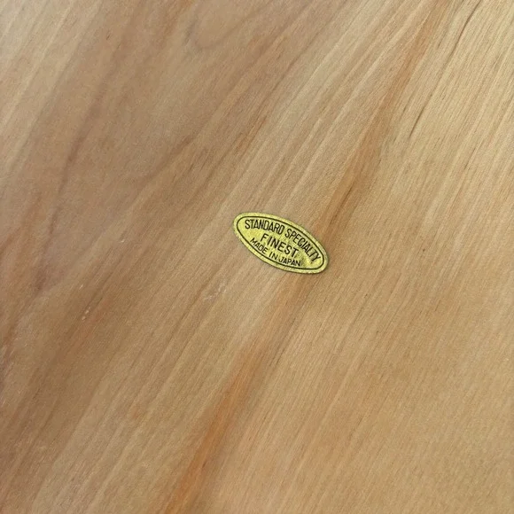 Vintage Mid Century Modern Wheat Design Serving Tray with Turquoise Tile - Picture 9 of 13